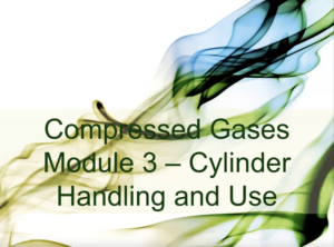 Compressed Gasses module 3 title page.