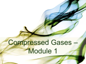 Compressed Gasses - Module 1 title page.